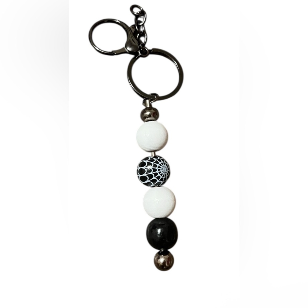 Hand Crafted Beaded Keychain - Picture 2 of 2